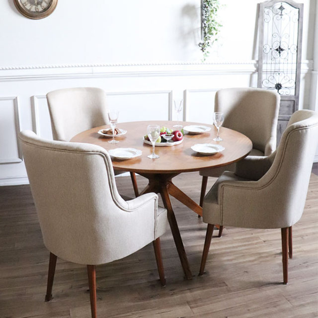 輸入家具 北欧スタイル フレンチラウンドダイニングセット5P｜おしゃれ  