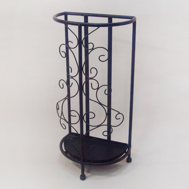 コーナー アンブレラスタンド 傘立て アイアン 半月型 CIE-45 玄関に省