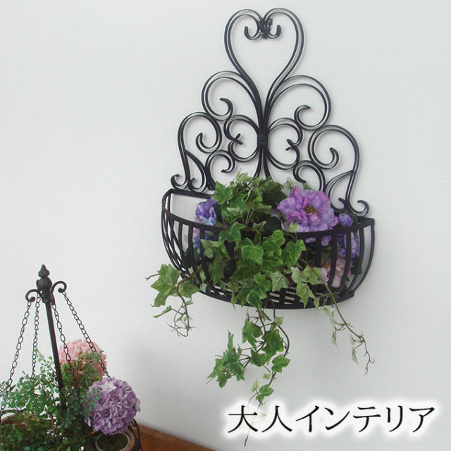 バスケット,壁飾り,ウォールデコ,アイアン