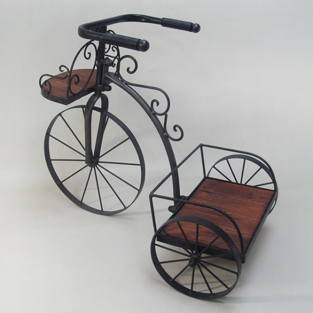 アンティーク調 自転車型プランター 花台｜おしゃれなガーデニング用品