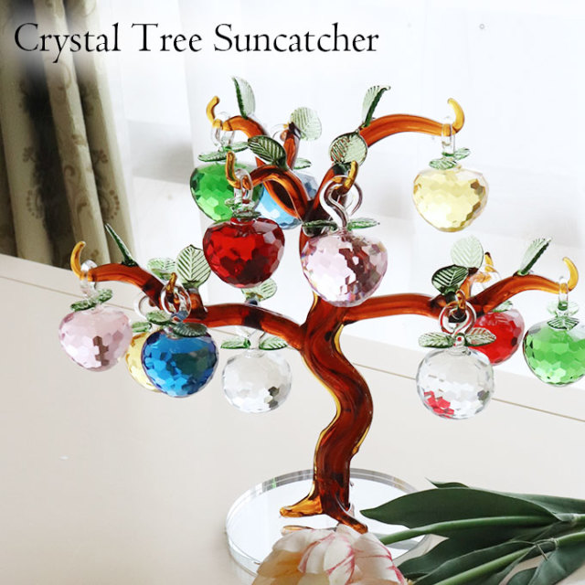 風水で人気】クリスタルサンキャッチャー Sサイズ ブラウンツリー