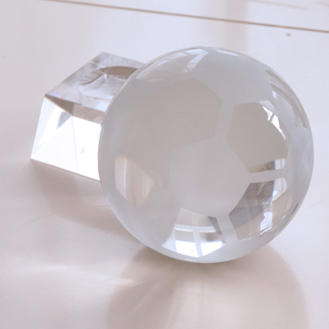 置物,クリスタル,サッカー,トロフィー