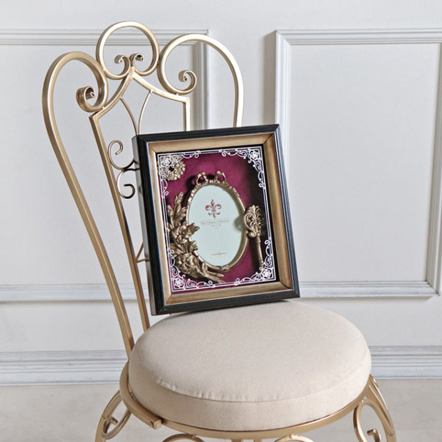 フォトフレーム,ゴールド,ロココ,姫系,写真立て,壁掛け,壁飾り,フォト,写真,インテリア雑貨,アンティーク
