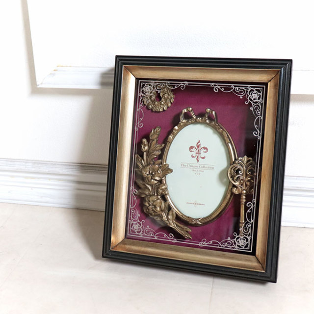 フォトフレーム,ゴールド,ロココ,姫系,写真立て,壁掛け,壁飾り,フォト,写真,インテリア雑貨,アンティーク