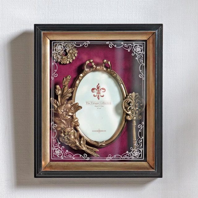 フォトフレーム,ゴールド,ロココ,姫系,写真立て,壁掛け,壁飾り,フォト,写真,インテリア雑貨,アンティーク