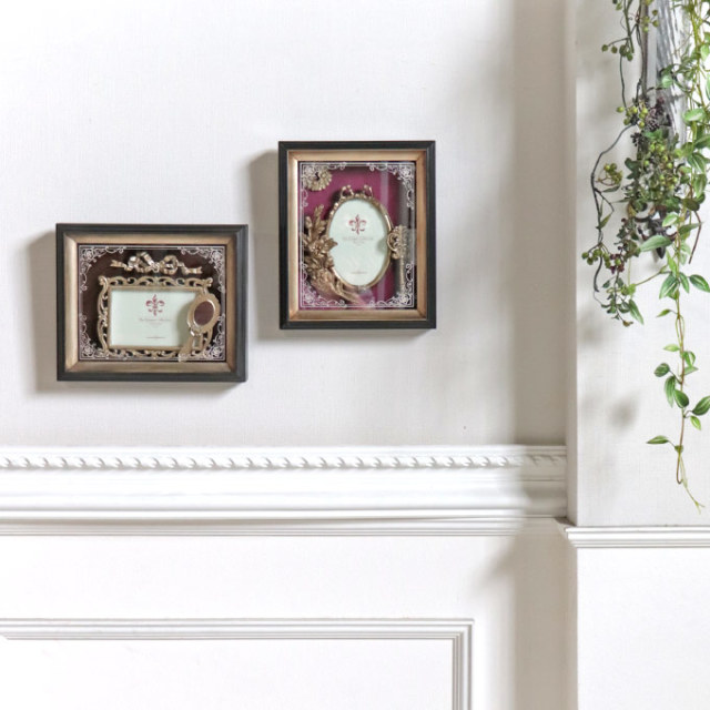 フォトフレーム,ゴールド,ロココ,姫系,写真立て,壁掛け,壁飾り,フォト,写真,インテリア雑貨,アンティーク