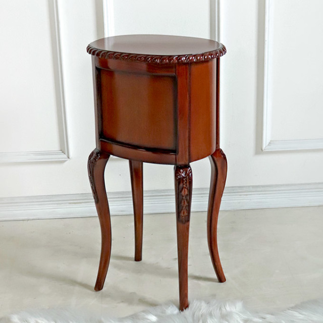 ミニチェスト,チェスト,おしゃれ,収納,引出,電話台,茶,ブラウン,アンティーク,猫脚