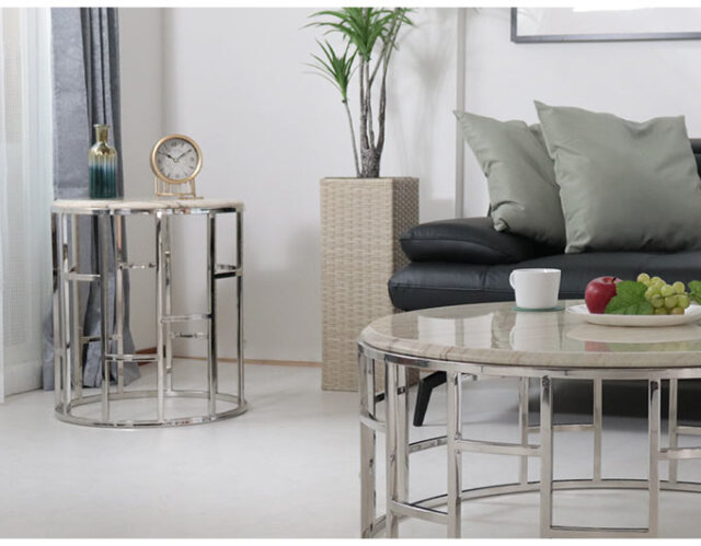 テーブル,サイドテーブル,大理石,円形,モダン,シンプル