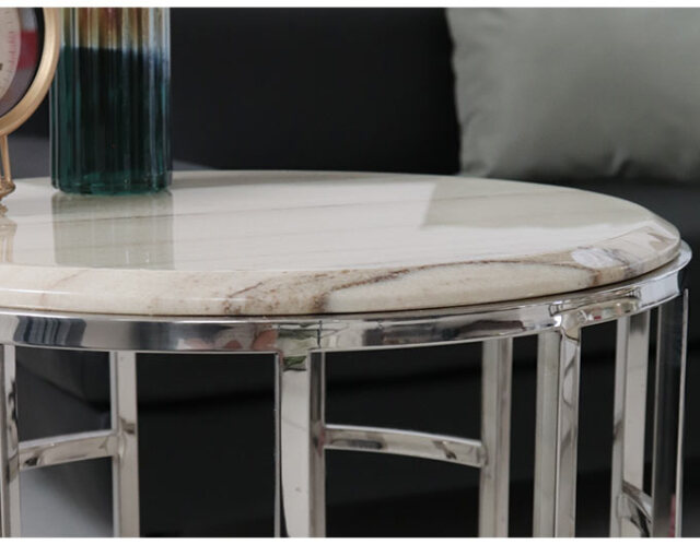 テーブル,サイドテーブル,大理石,円形,モダン,シンプル