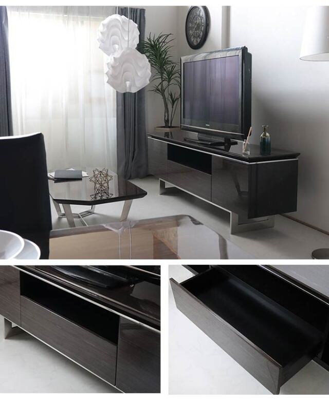 テレビボード,収納,幅180cm,スモークオーク,モダン