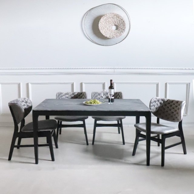 ダイニングセット,4人掛け,フレンチ,ブラック