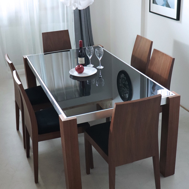 ダイニングセット,6人掛け,ウォールナット,ナチュラル