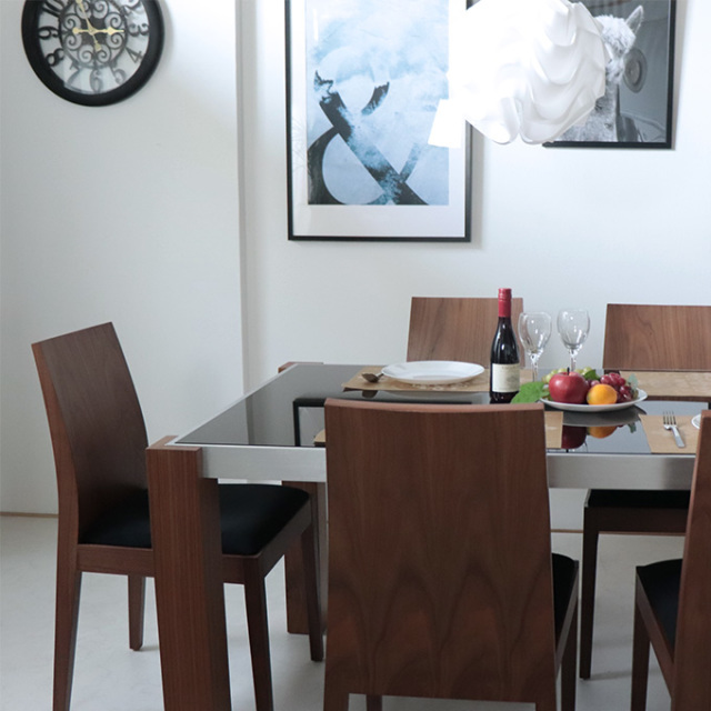 ダイニングセット,6人掛け,ウォールナット,ナチュラル