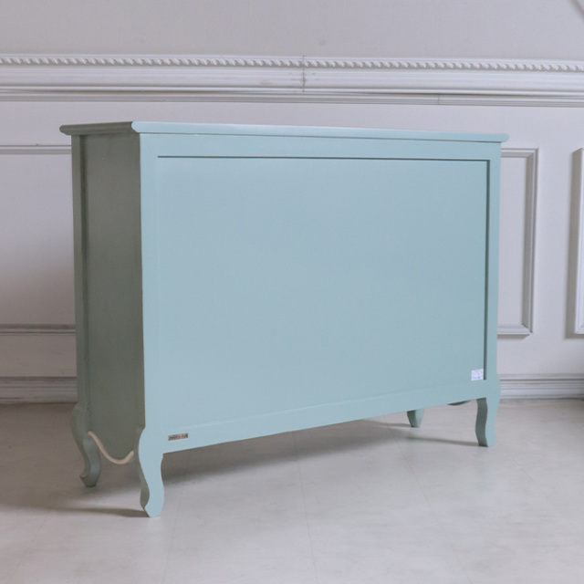 サイドボード,収納,幅120cm,フレンチ,ロココ,グリーン