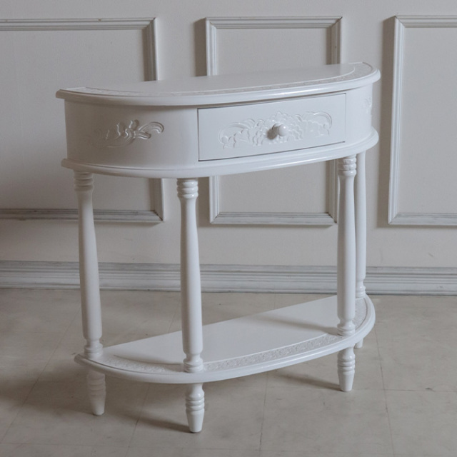 コンソール,棚,収納,スリム,アジアン,ホワイト