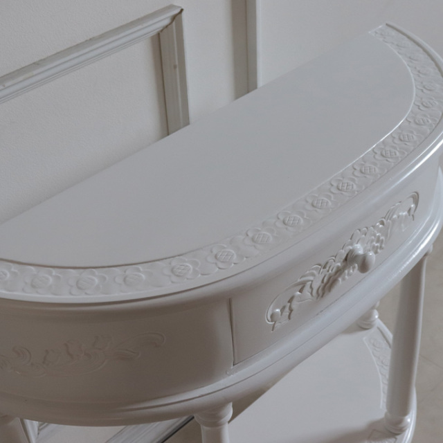 コンソール,棚,収納,スリム,アジアン,ホワイト