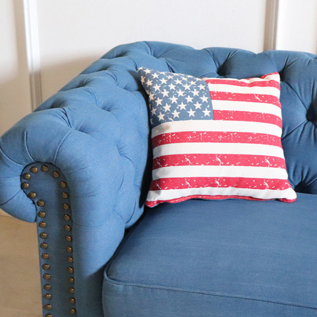 輸入家具 チェスターフィールド 三人掛けソファ リバプール