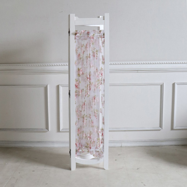 間仕切り,パーテーション,3連,ローズ