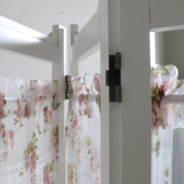 間仕切り,パーテーション,3連,ローズ