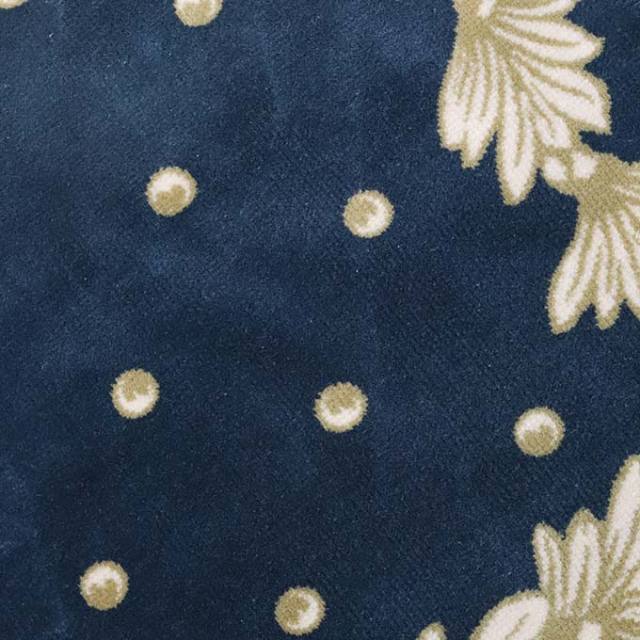 ラグ　フランス産　✨購入検討している方は個別にコメントお願いします！ スタイルフランス コットン100％ ラグマット(玄関マット) ブルー