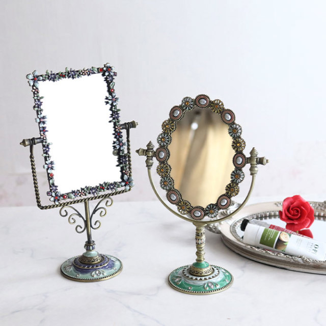 スタンドミラー,卓上ミラー,置き鏡,アンティーク