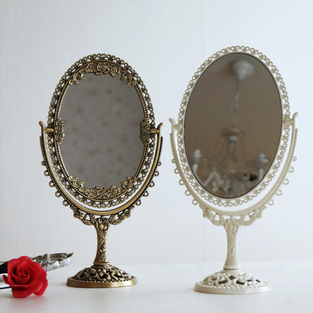 スタンドミラー,卓上ミラー,置き鏡,イタリアン,ホワイト
