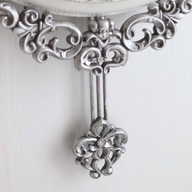 アンティークロココ 振り子付きウォールクロック(壁掛け時計