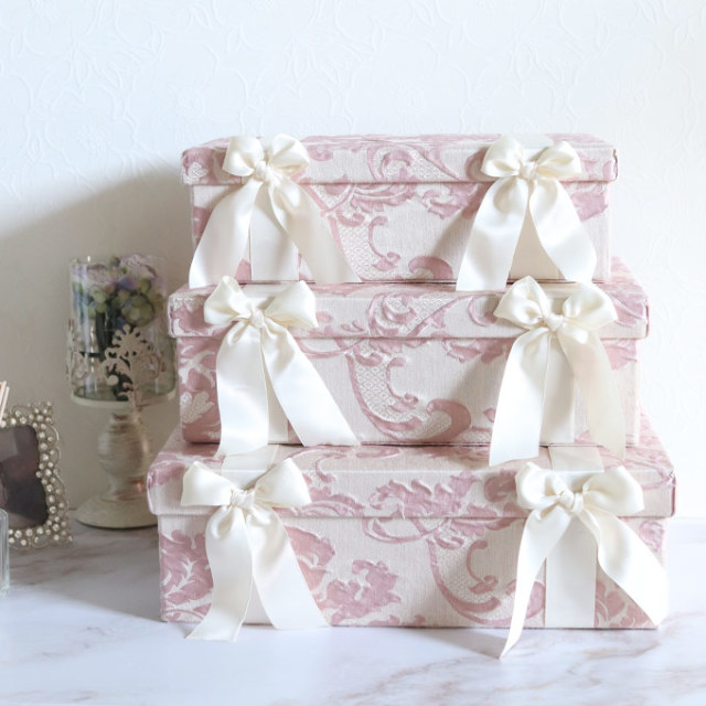 ボックス,3点セット,収納,箱,小物入れ,ピンク,おしゃれ,ヨーロピアン,ジェニファーテイラー,Jennifer Taylor,Leone