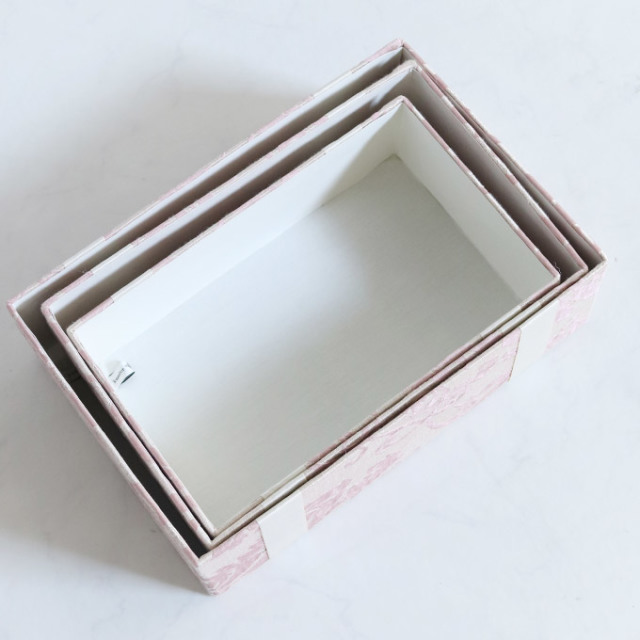 ボックス,3点セット,収納,箱,小物入れ,ピンク,おしゃれ,ヨーロピアン,ジェニファーテイラー,Jennifer Taylor,Leone