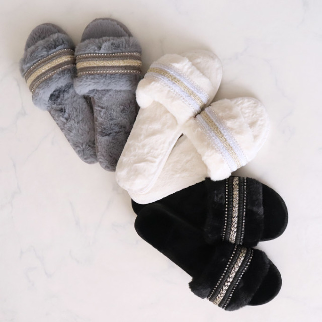 スリッパ,おしゃれ,暖かい,室内,ルームシューズ,スリッパ,かわいい,姫系,可愛い,冬用,ファー,ツイード調,リボン