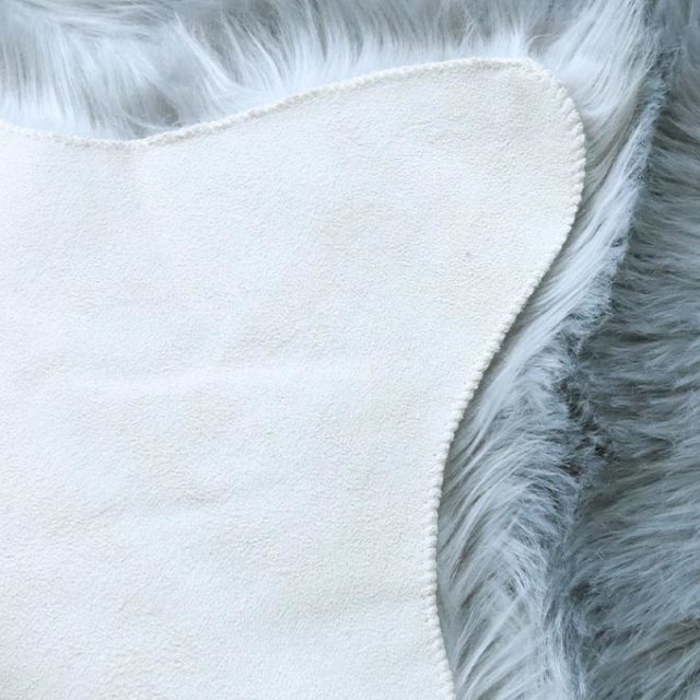 ラグ,フェイクファー,90×60cm,グレー,ふわふわ