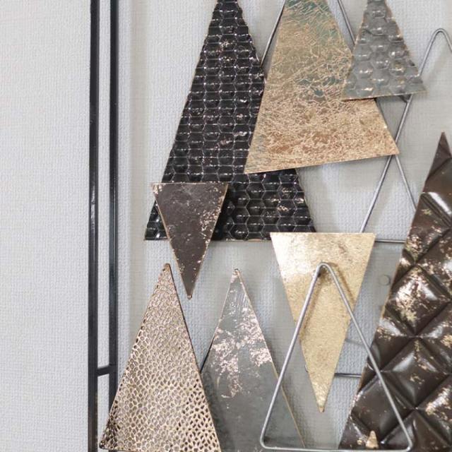 アイアン壁掛けウォールアート「トライアングル」壁飾り（643） アイアン壁掛けウォールアート「トライアングル」壁飾り（643