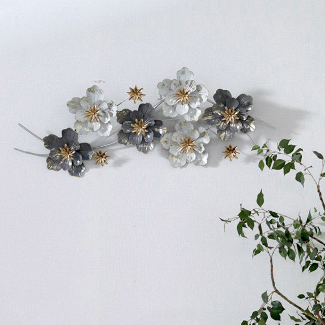 アイアン アートパネル ウォールデコレーション フラワーブーケ