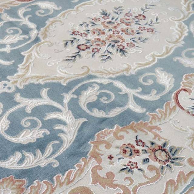 希少　トルコ絨毯　ラグ　ブルー系 希少 トルコ絨毯 ラグ ブルー系