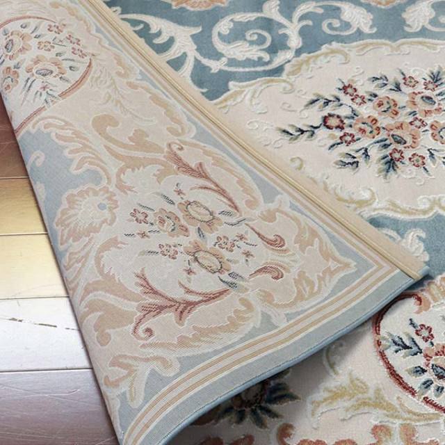 希少　トルコ絨毯　ラグ　ブルー系 希少 トルコ絨毯 ラグ ブルー系