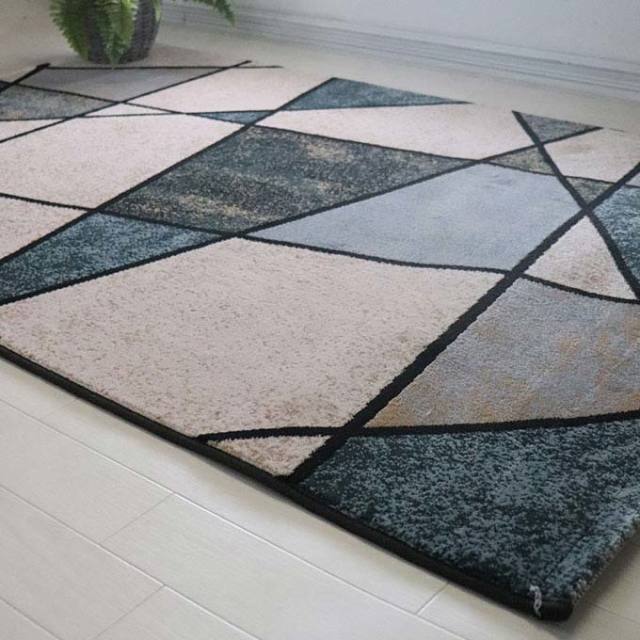 ラグ,マット,ラグマット,玄関マット,長方形,150×100cm,洗える,オールシーズン,おしゃれ,トルコ製,高級,モダン,BISTA