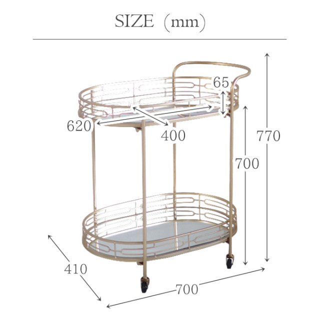 キッチンワゴン,キャスター付き,キッチン,ワゴン,2段,おしゃれ,アンティーク調,ヨーロピアン,Lサイズ