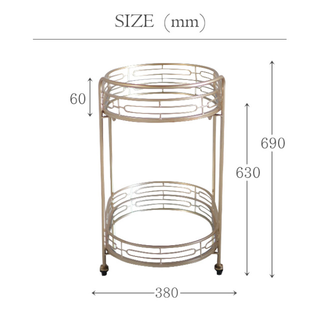 キッチンワゴン,キャスター付き,キッチン,ワゴン,2段,おしゃれ,アンティーク調,ヨーロピアン,Sサイズ