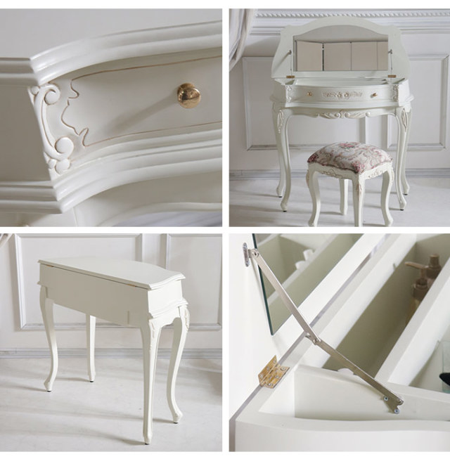 ドレッサー,デスク,姫家具,アンティーク,ホワイト