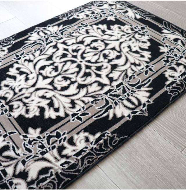 ラグマット,70×50cm,日本製,ブラック
