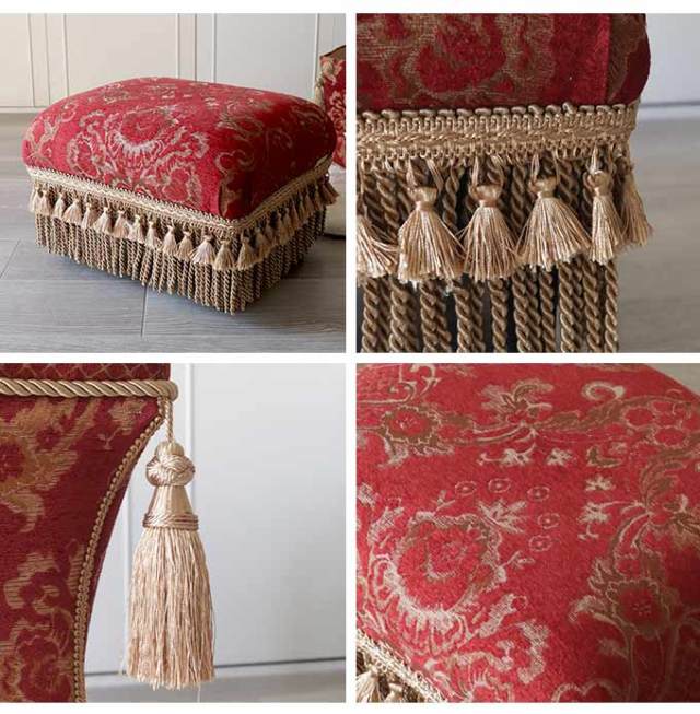 フットスツール,イス,椅子,チェア,ロココ調,姫系,姫家具,おしゃれ,ヨーロピアン,ジェニファーテイラー,Bacara