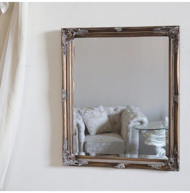 ウォールミラー 壁掛け鏡 ゴールド アンティーク｜おしゃれインテリア  