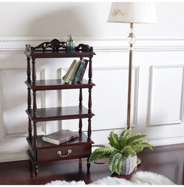 オープンシェルフ 幅55cm｜英国調 アンティーク調｜おしゃれ家具通販 Y  