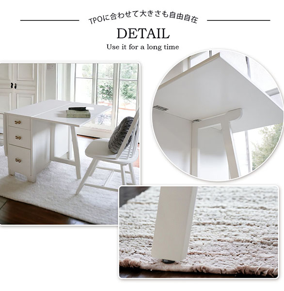 姫系家具,輸入家具,白家具,ロマプリ,ダイニングセット,2人掛け,2人用,かわいい,おしゃれ-10