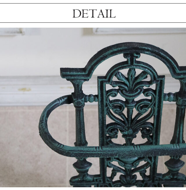 アンティーク調,傘立て,アンブレラスタンド,グリーン