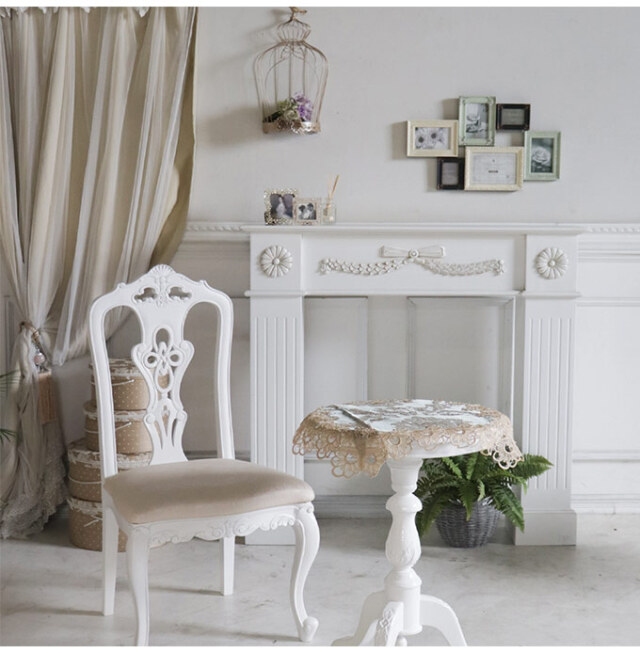 コンソール,台,棚,暖炉,マントルピース,姫系,ロココ調,シャビー,ホワイト,白,チプティ