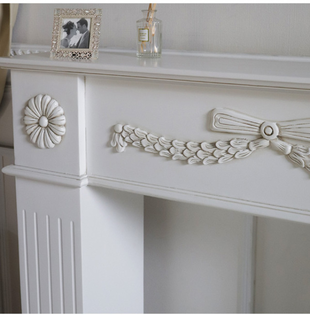 コンソール,台,棚,暖炉,マントルピース,姫系,ロココ調,シャビー,ホワイト,白,チプティ