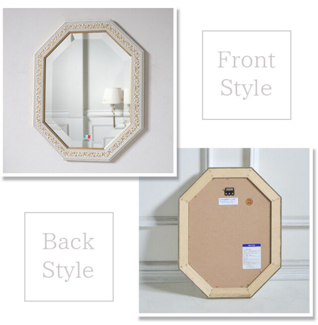 ミラー,壁掛け鏡,イタリア製,風水,ホワイト