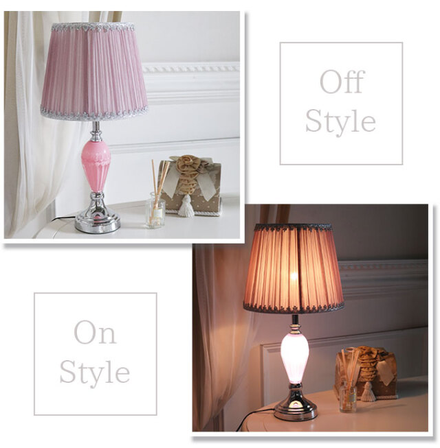 ランプ,間接照明,卓上,ロココ,ピンク