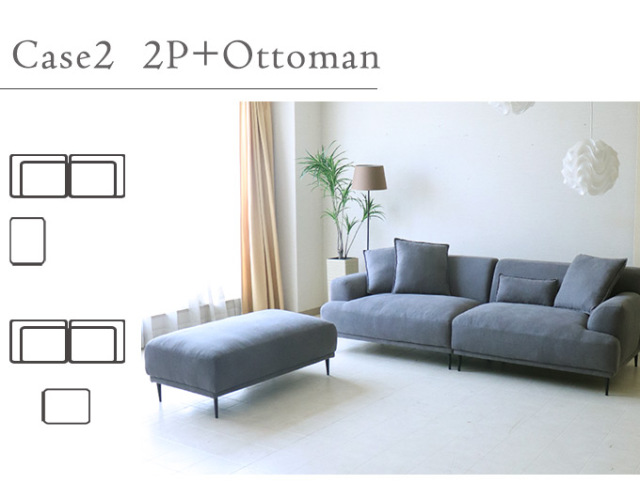 店頭受け渡し】（275）L字型カウチソファー（グレー）中古品 無 